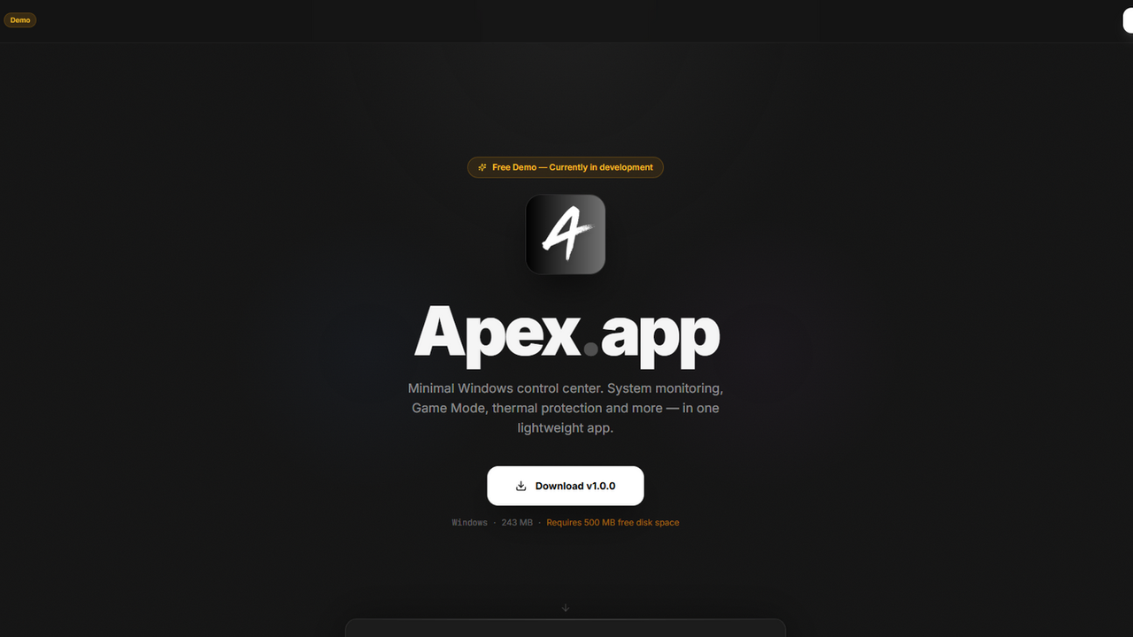 Premium Desktop-Like Layout template preview