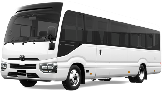 Coaster Bus Mini Coach for Umrah transport fleet Jeddah, Makkah, Madinah and group agency transfers / Coaster Bus لنقل شركات العمرة والمعتمرين