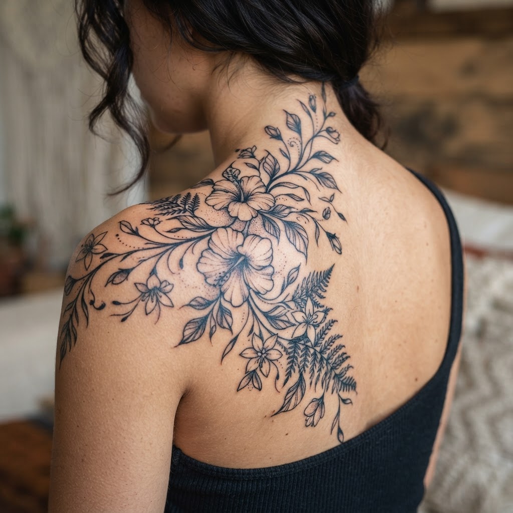 Floral Back Piece