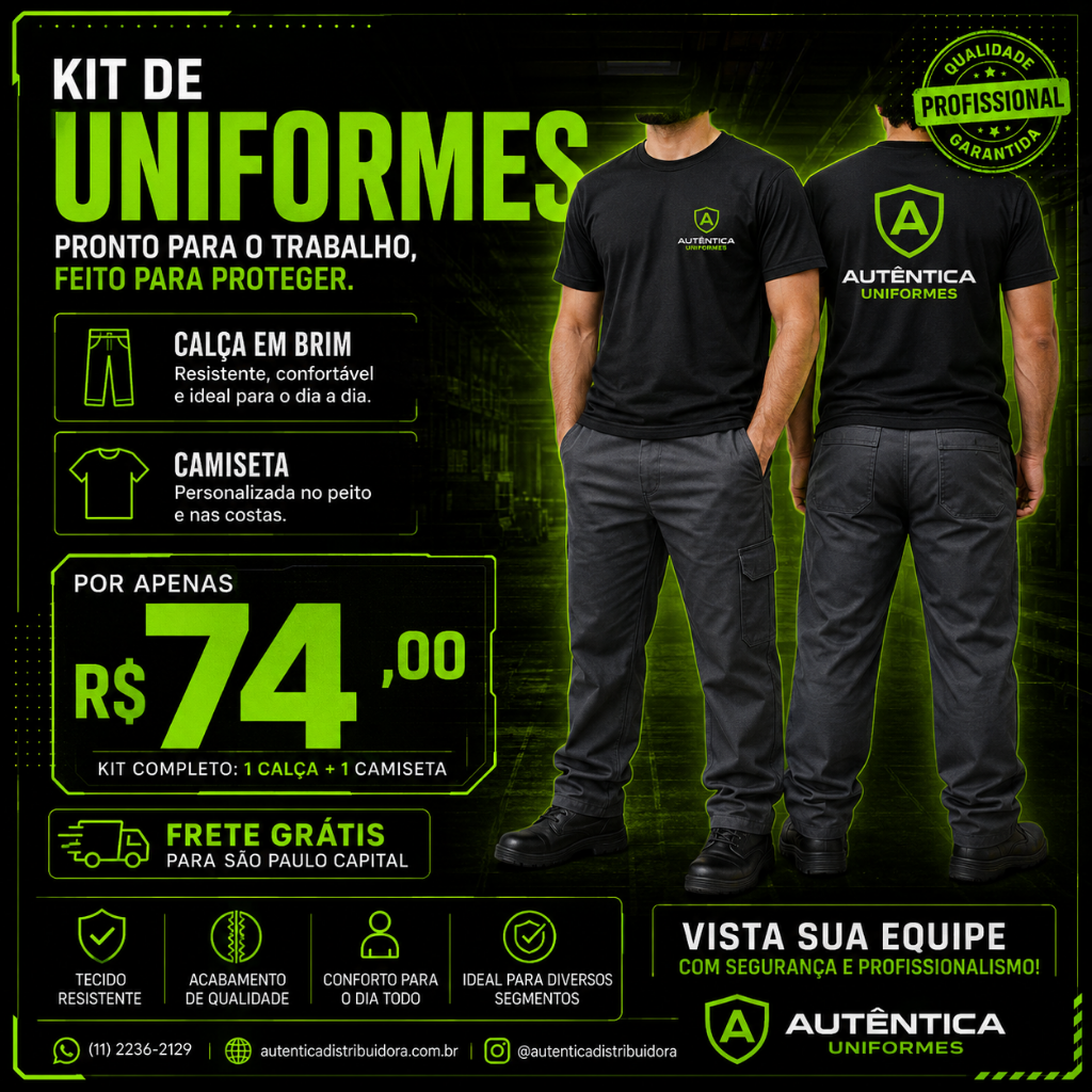 Kit de Uniformes Autêntica