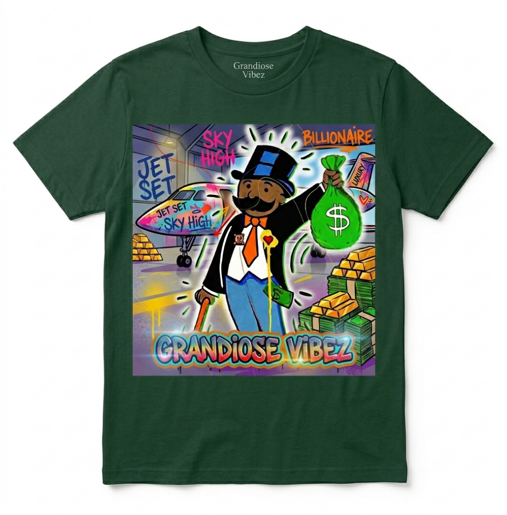 Money Bag Collection Tee — Forest Green