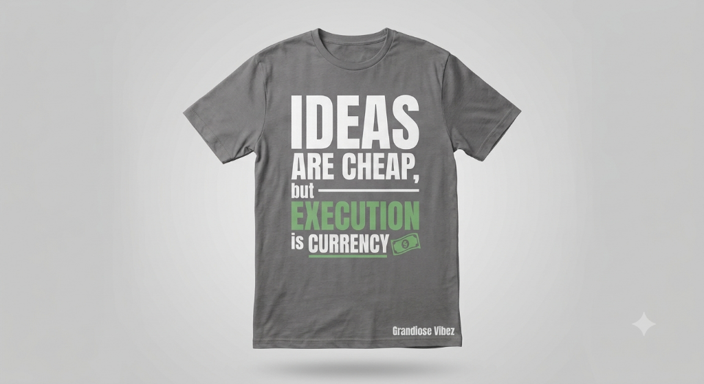 Execution is Currency Tee — Grey