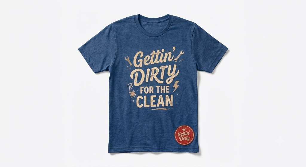 Gettin' Dirty Tee — Blue