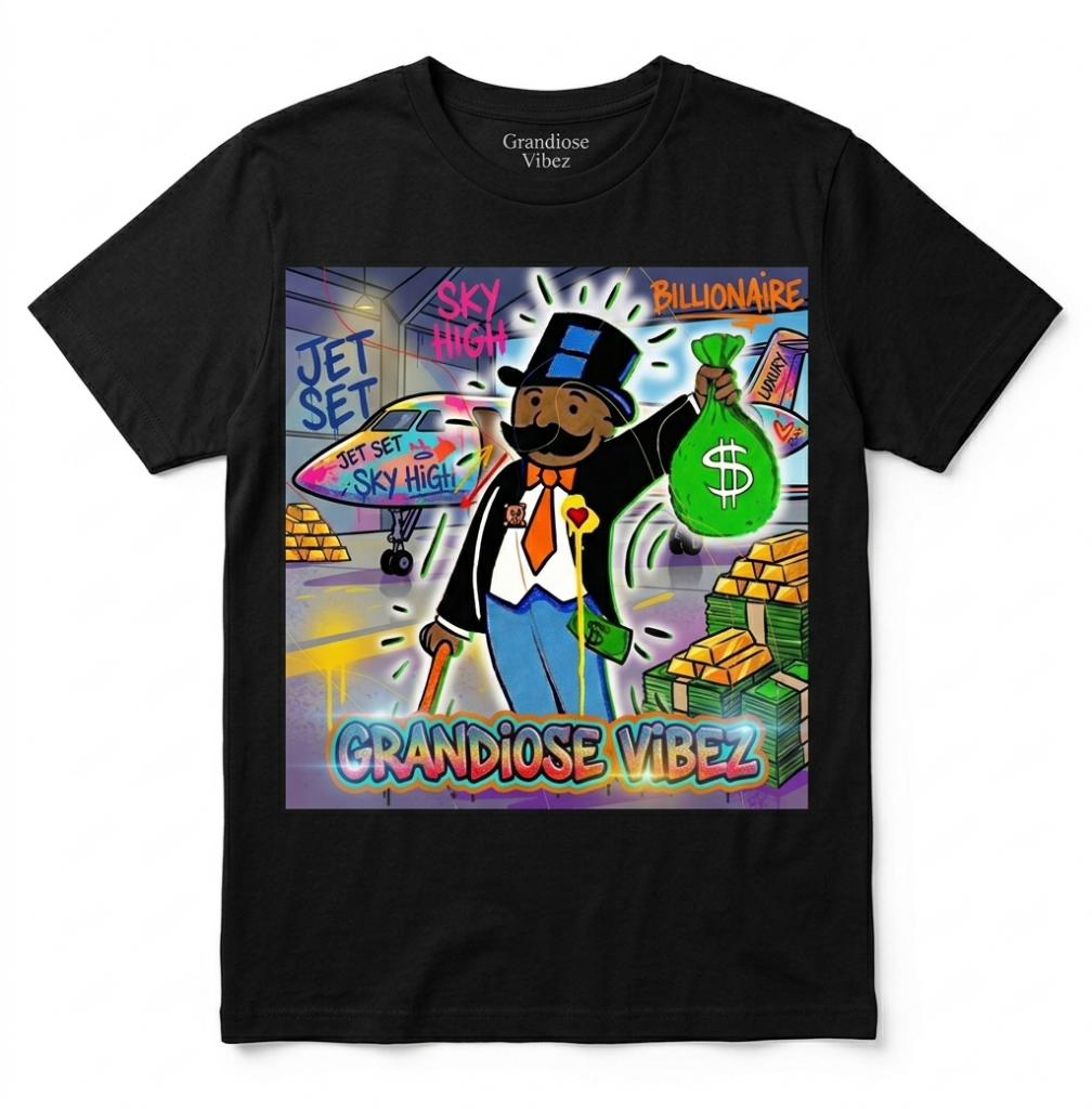 Money Bag Collection Tee — Black