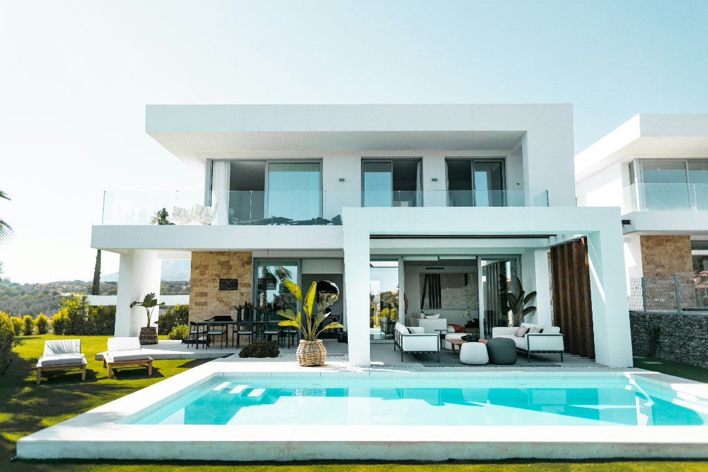 Modern luxury villa with pool