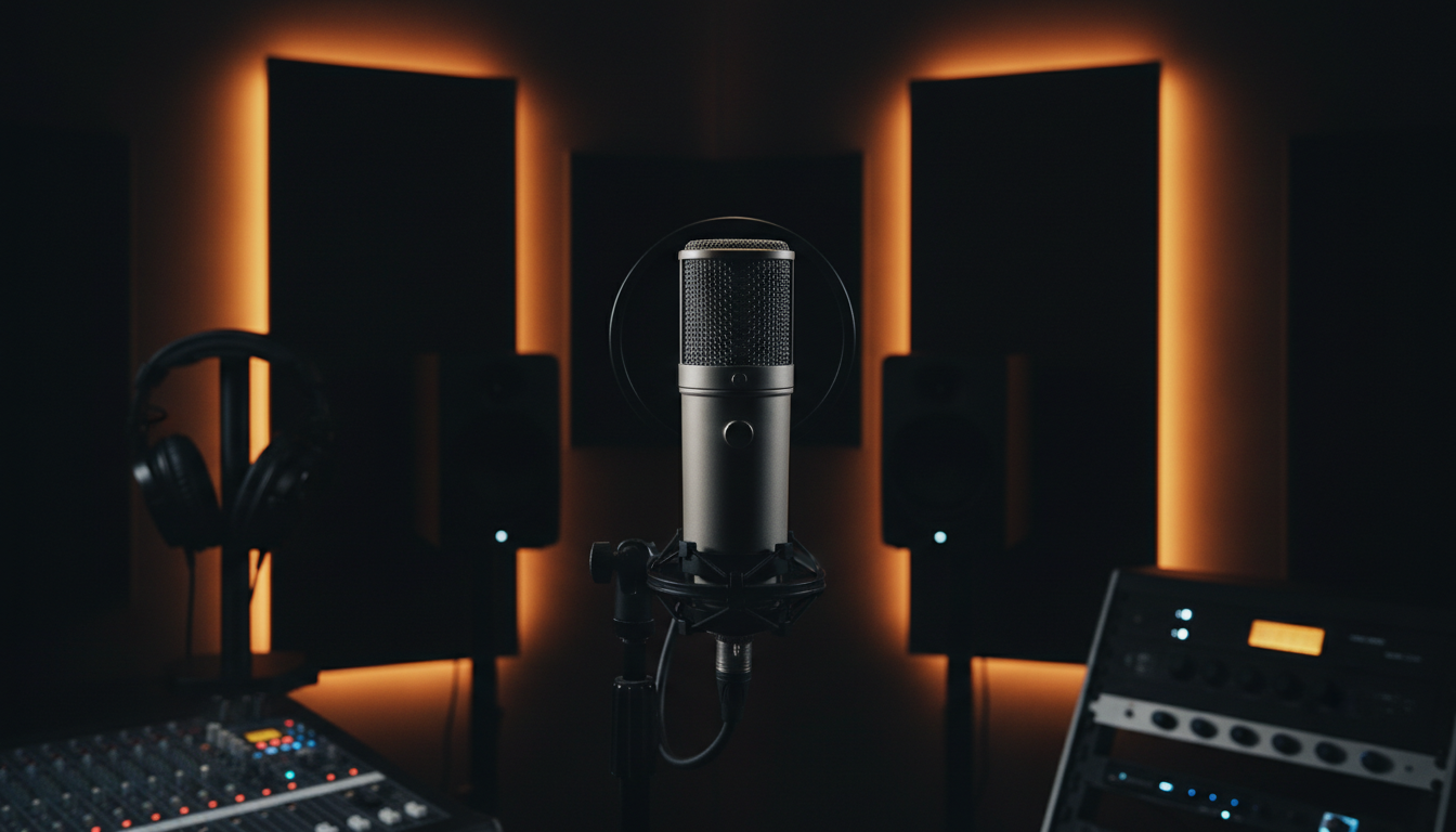 Studio podcast professionnel