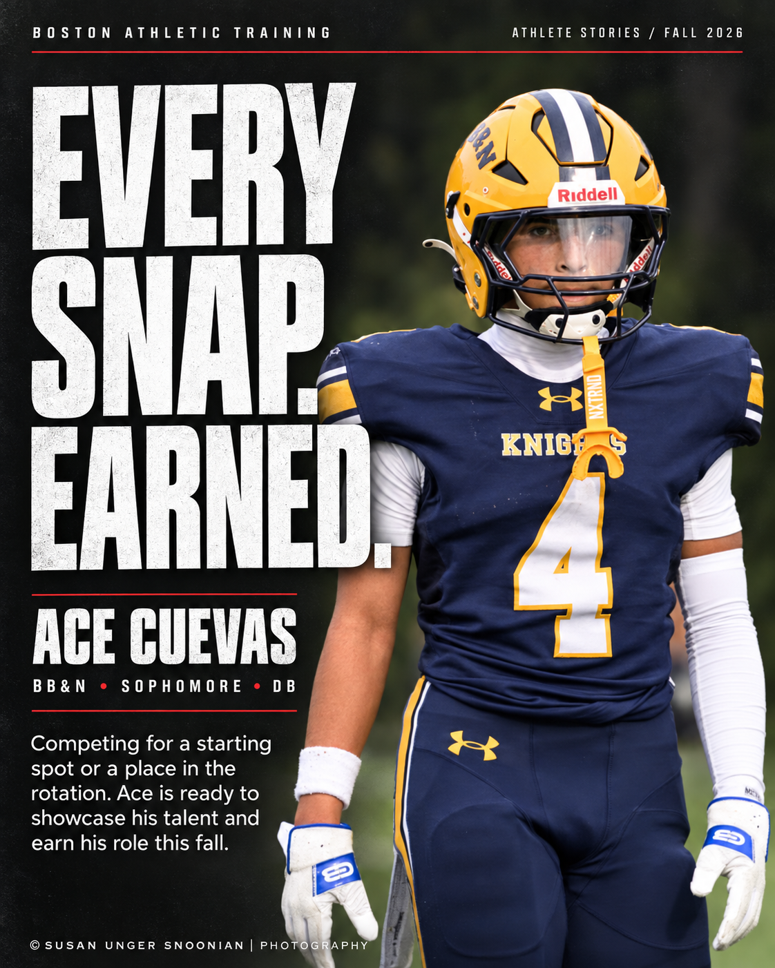 Ace Cuevas — Every Snap Earned.