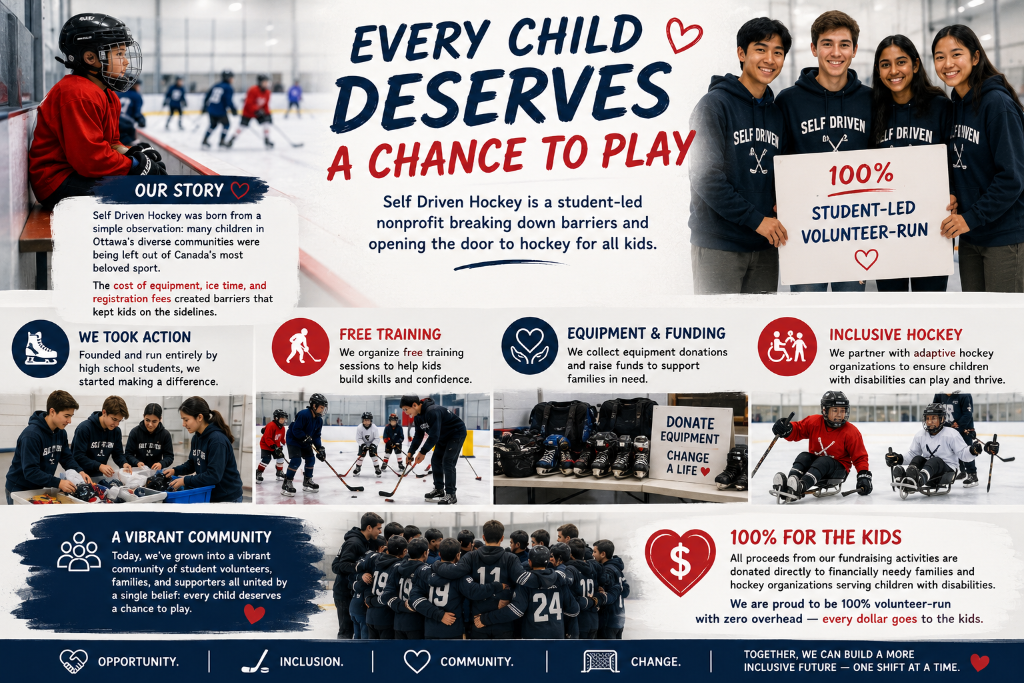 Self Driven Hockey student leadership team