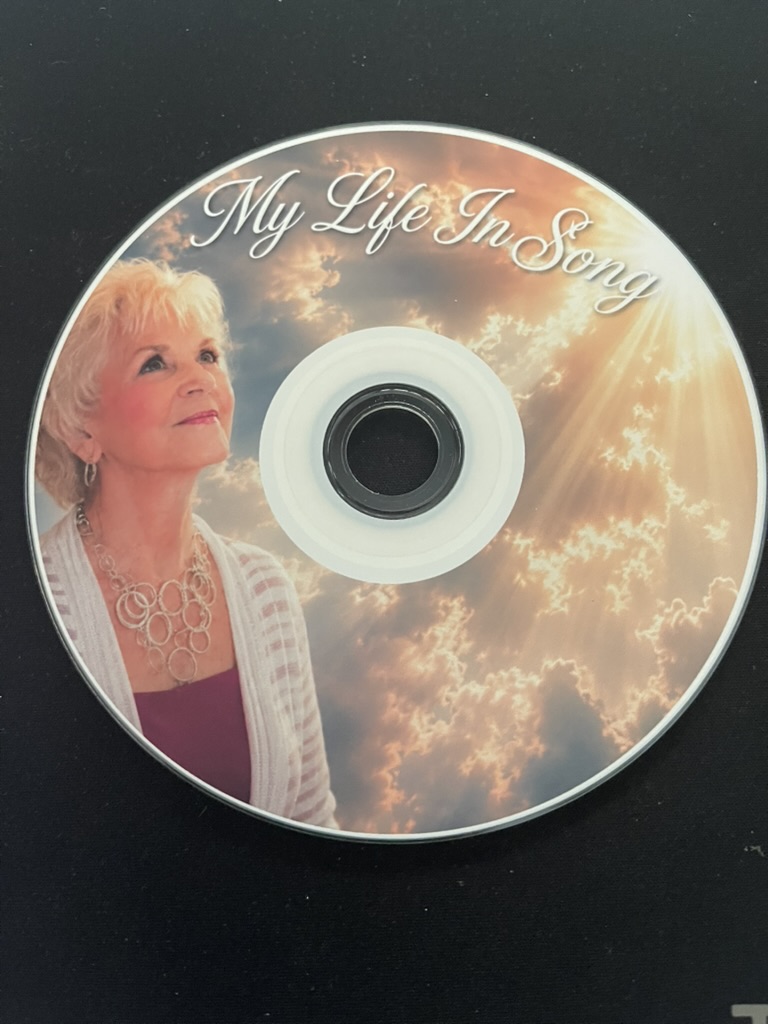 Example custom-printed CD disc for an existing customer
