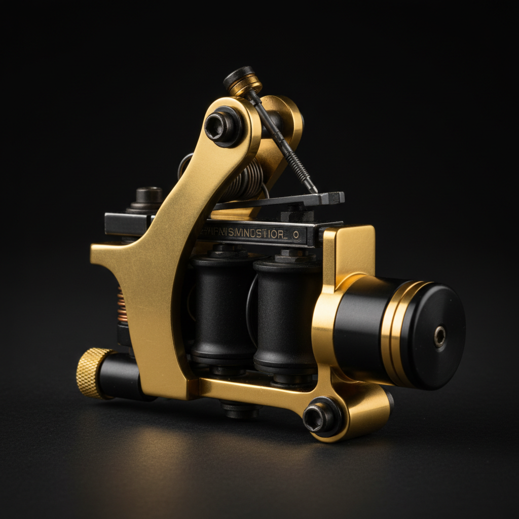 Custom built tattoo machine by Alex Bombay