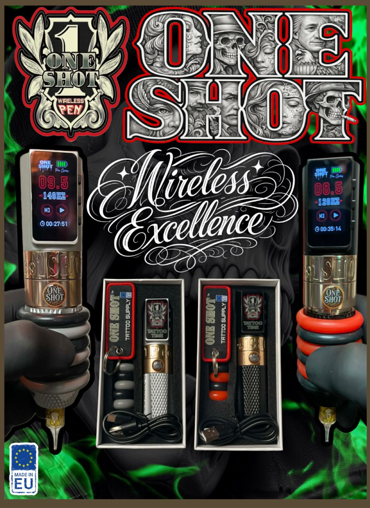 ONE SHOT 2 PRO SERIES - One Shot Tattoo Machine by Alex Bombay - Tattoo Mania Studio Ireland