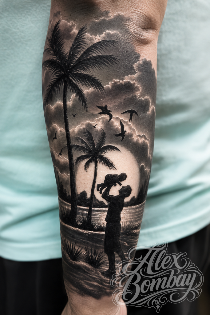 Memorial Sleeve — Alex Bombay Tattoos Athlone Ireland