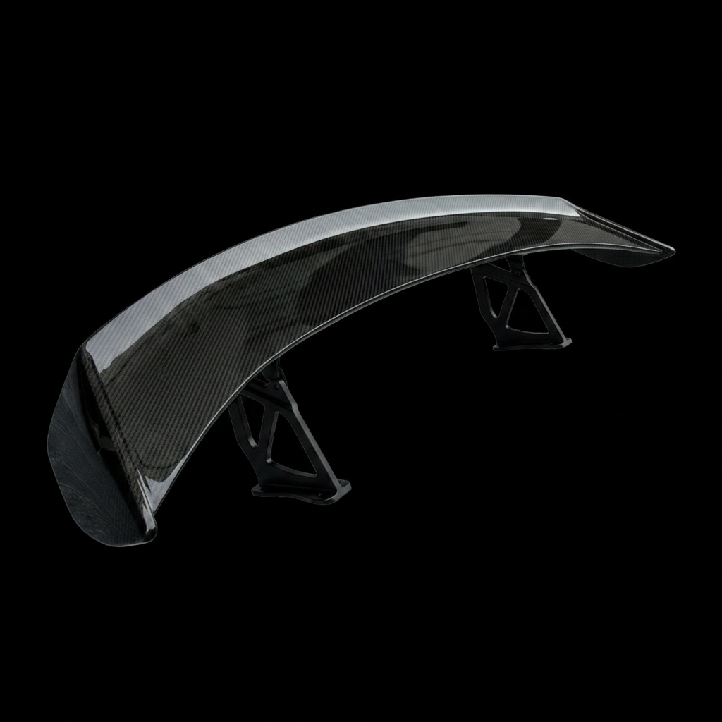 GT4-Style Fixed Carbon Fiber Wing — Lion Tuning Porsche spoilers part