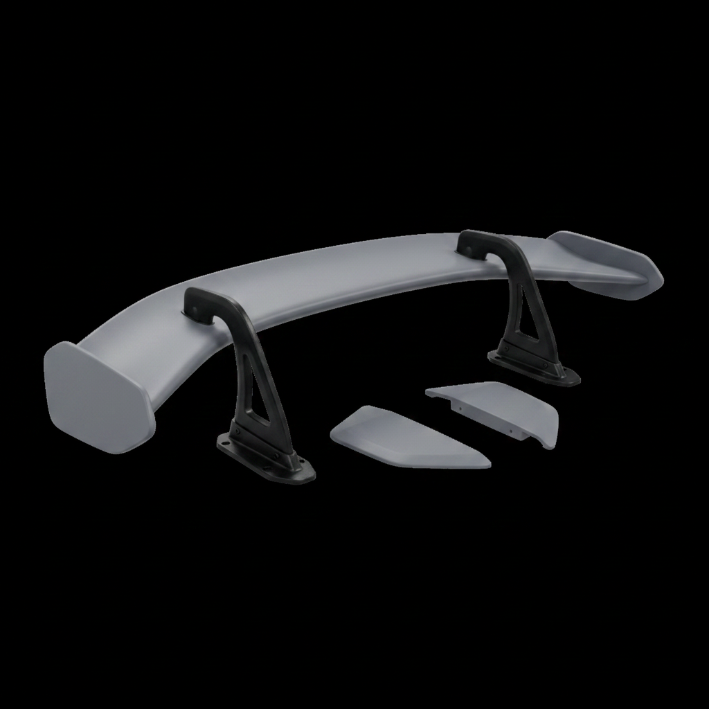 GT4-Style V2 Fixed Rear Wing (Paintable) — Lion Tuning Porsche spoilers part