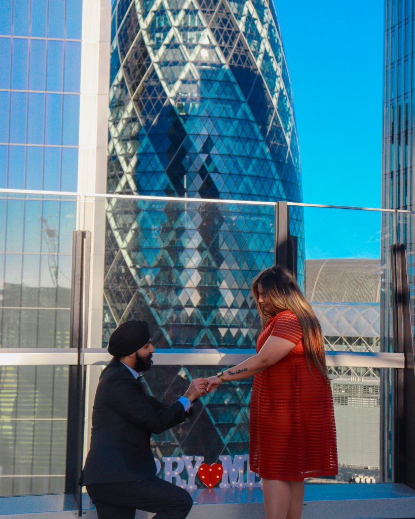Proposal at the Gherkin London