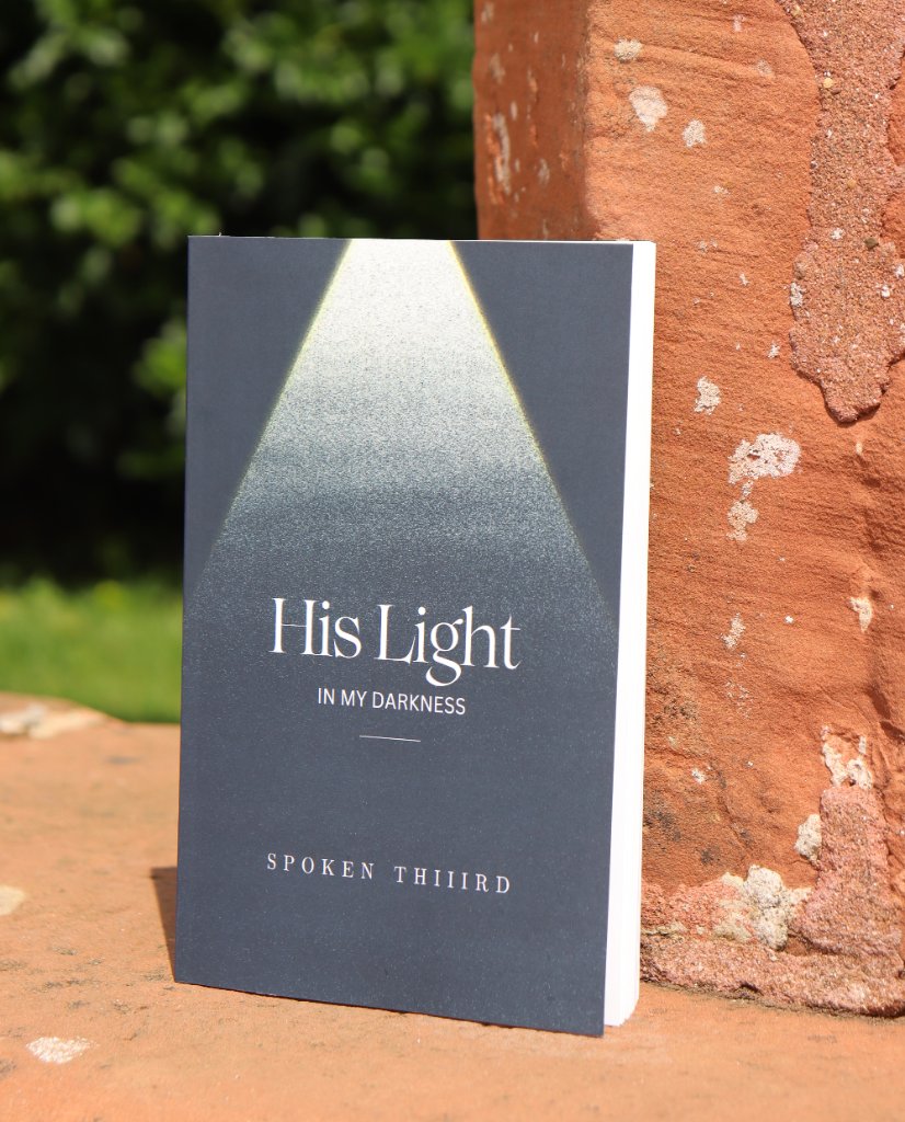 Book with brick background