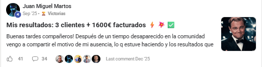 3 clientes y facturación