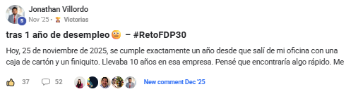 Nuevo comienzo profesional