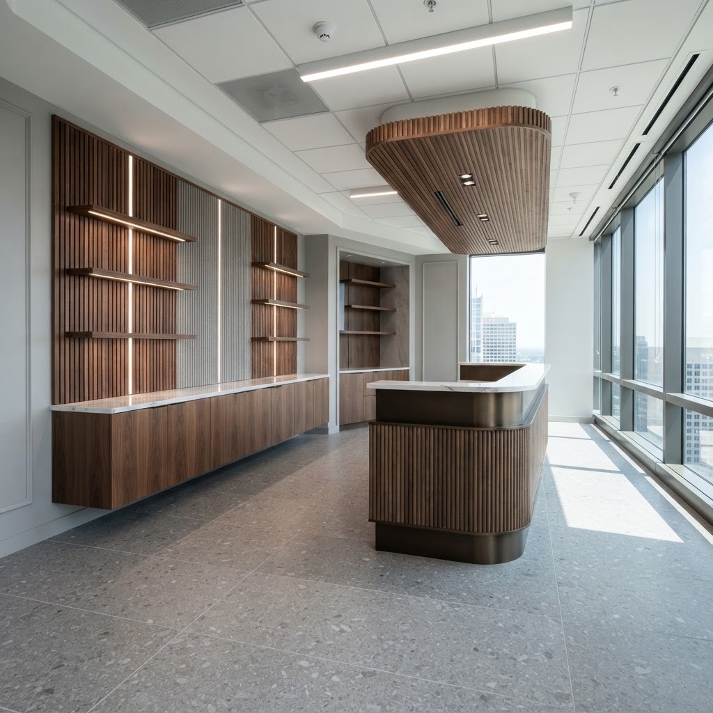 Finished commercial casework and millwork