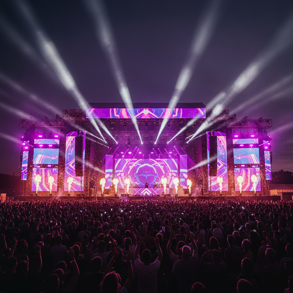 Concert stage production