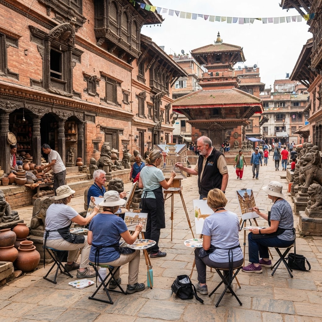Painting in Nepal with Kevin Scully