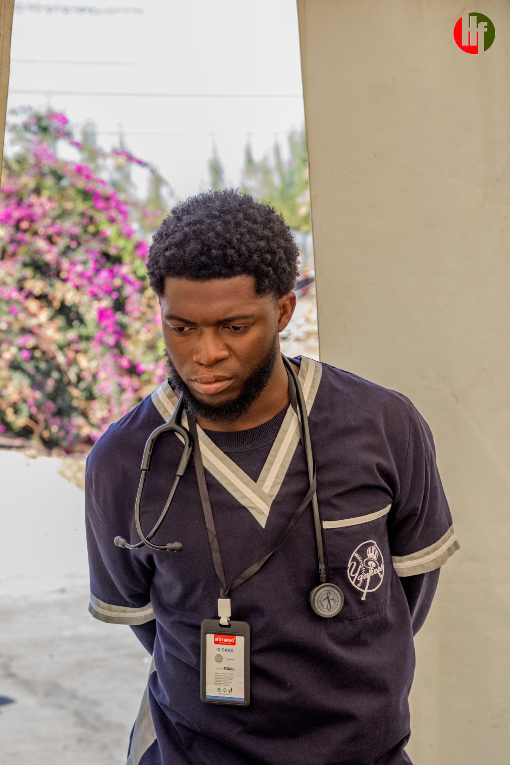 A member of the outreach team