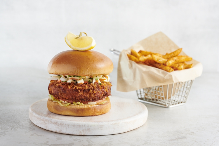 Blue Crab Shrimp Burger