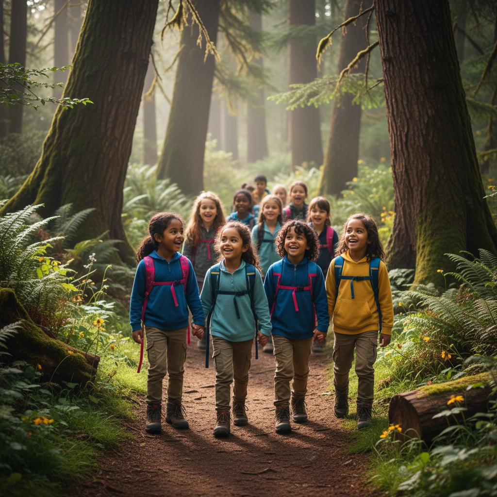 Children on field trip
