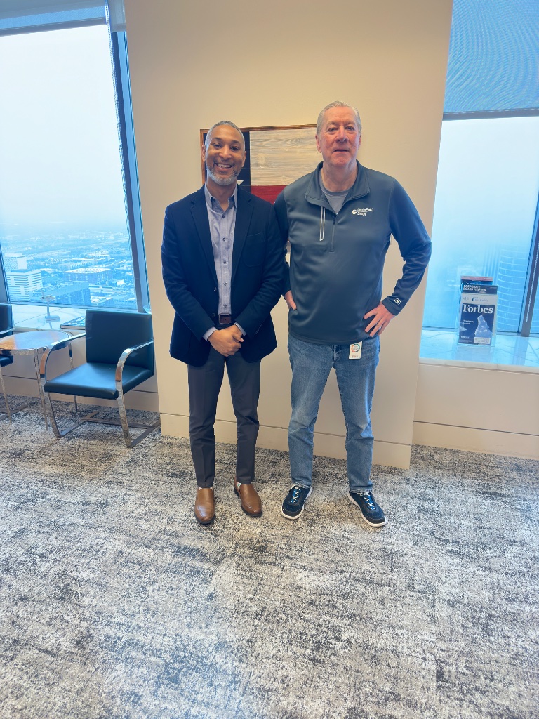 Darrance Tezino with the CEO & President of CenterPoint Energy — Director of Executive Technical Support