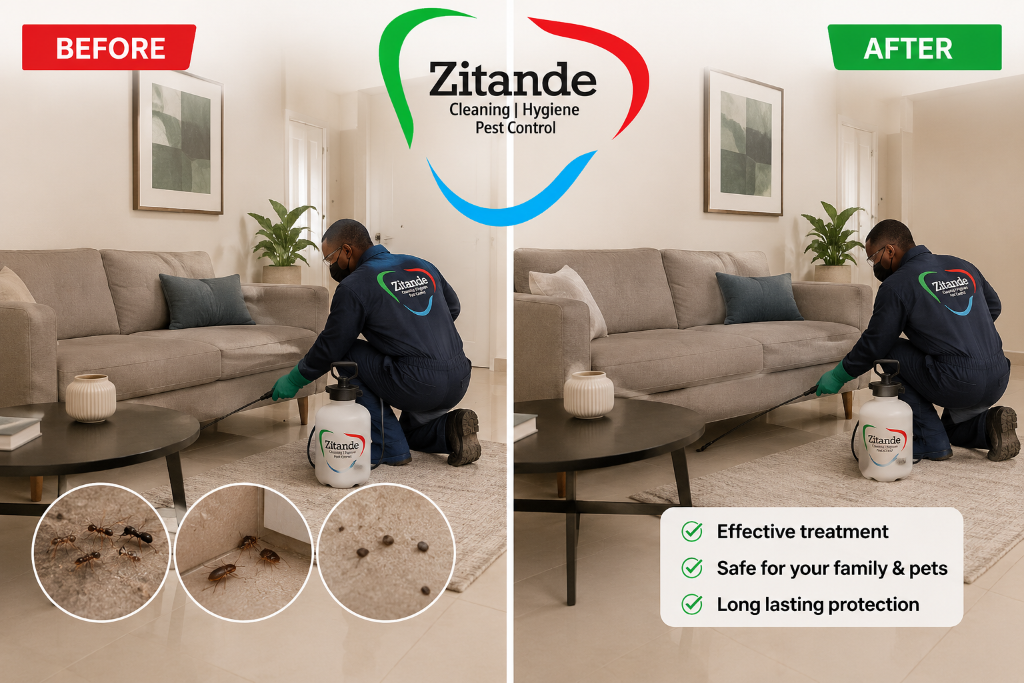 Pest Control Treatment — Before & After