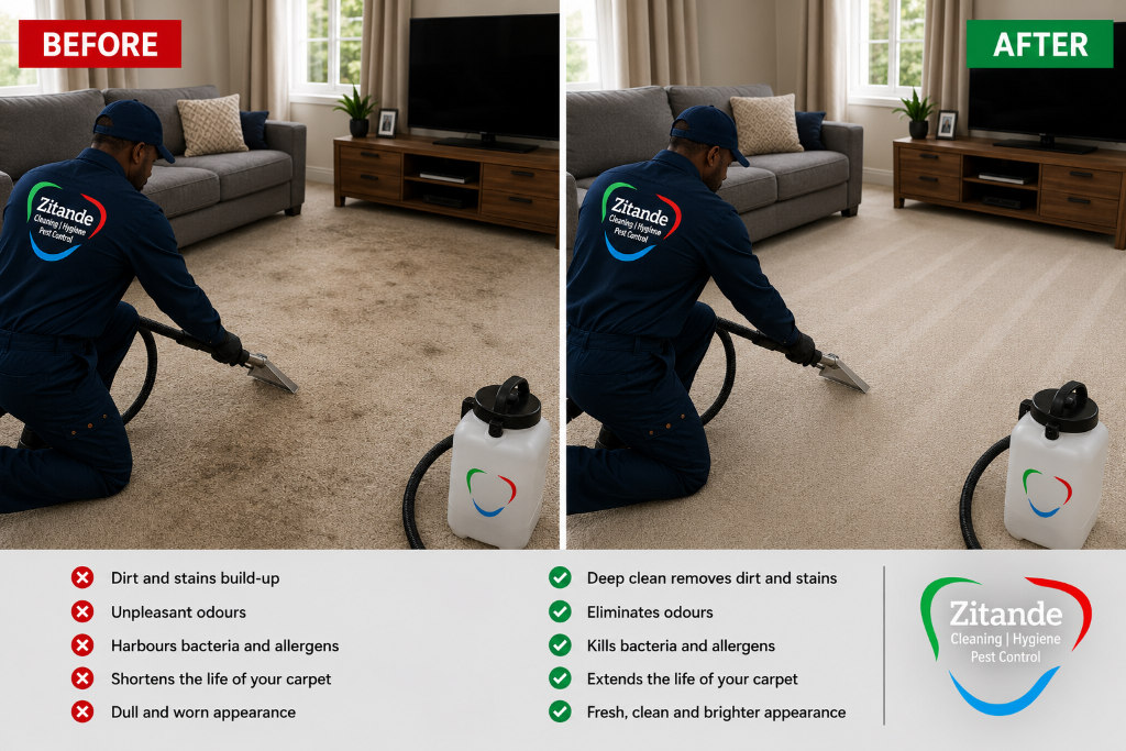 Carpet Deep Clean — Before & After