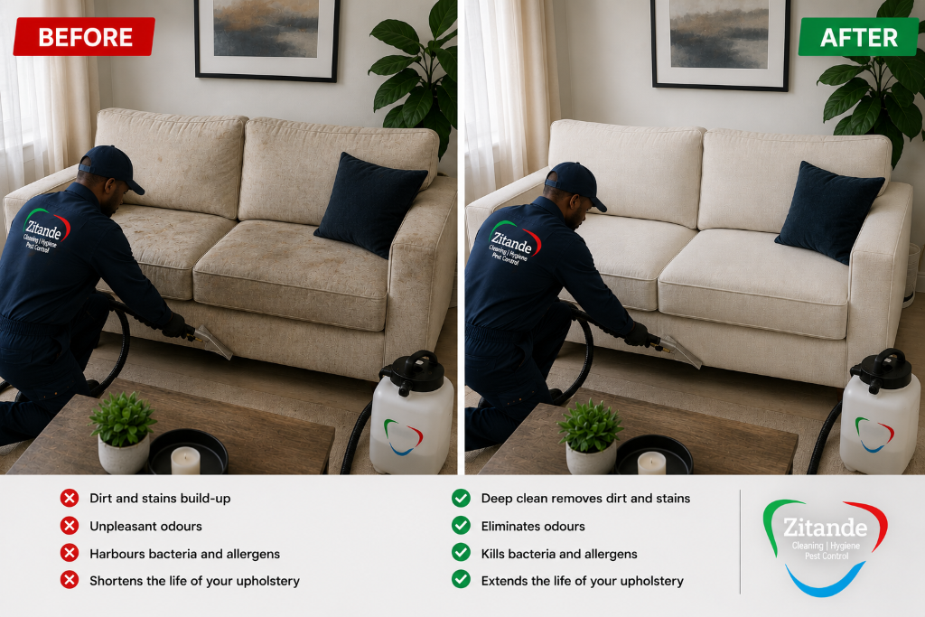 Upholstery Deep Clean — Before & After