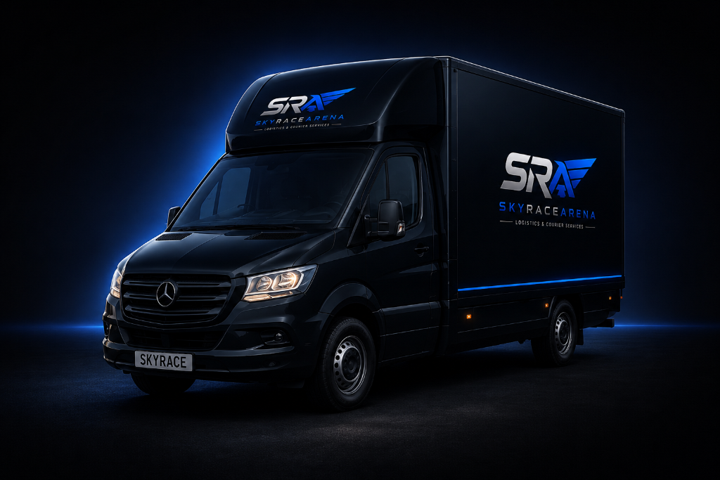 SkyRaceArena Luton van courier in Nuneaton