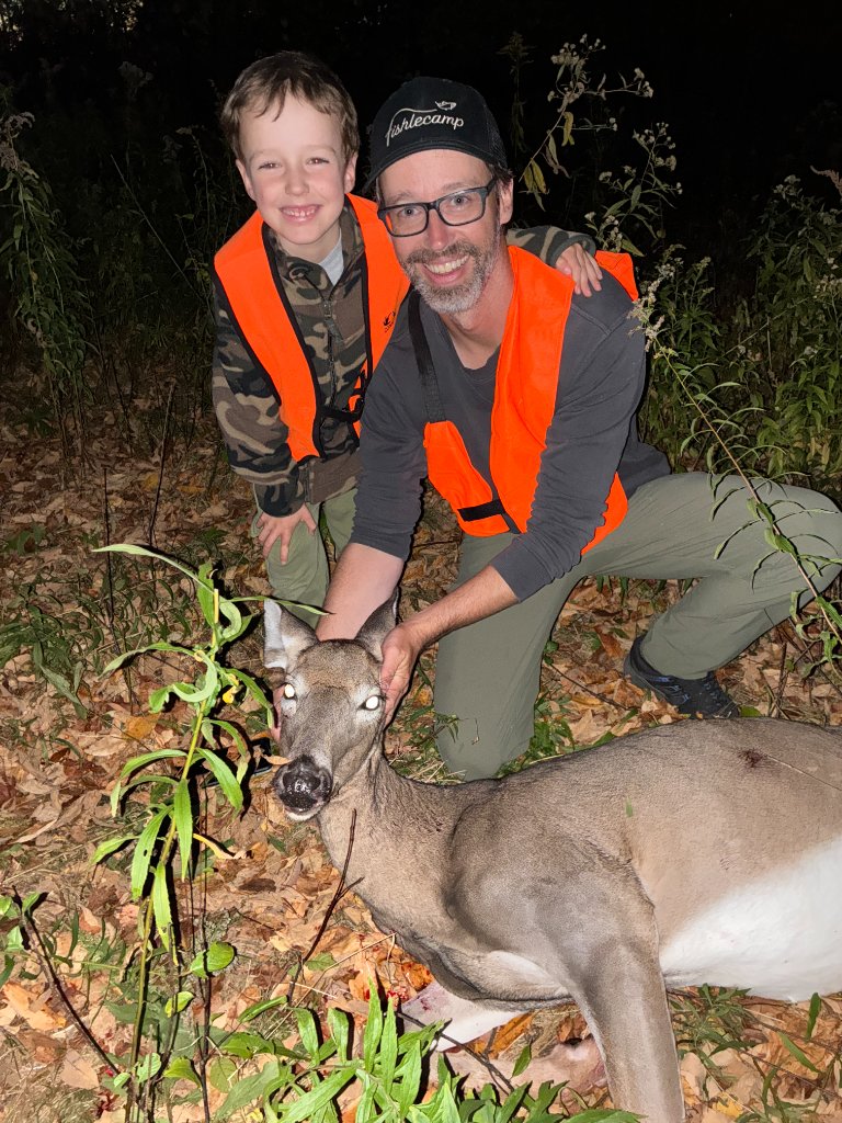Initiation parent-enfant à la chasse au chevreuil