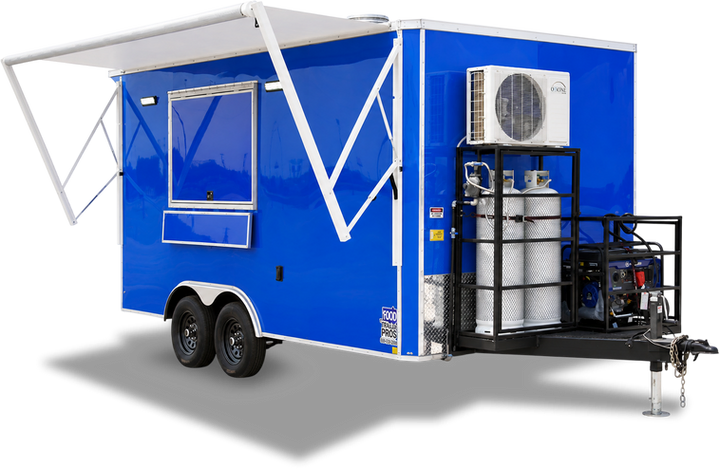Food trailer model available in the Food Trailer Pros catalog