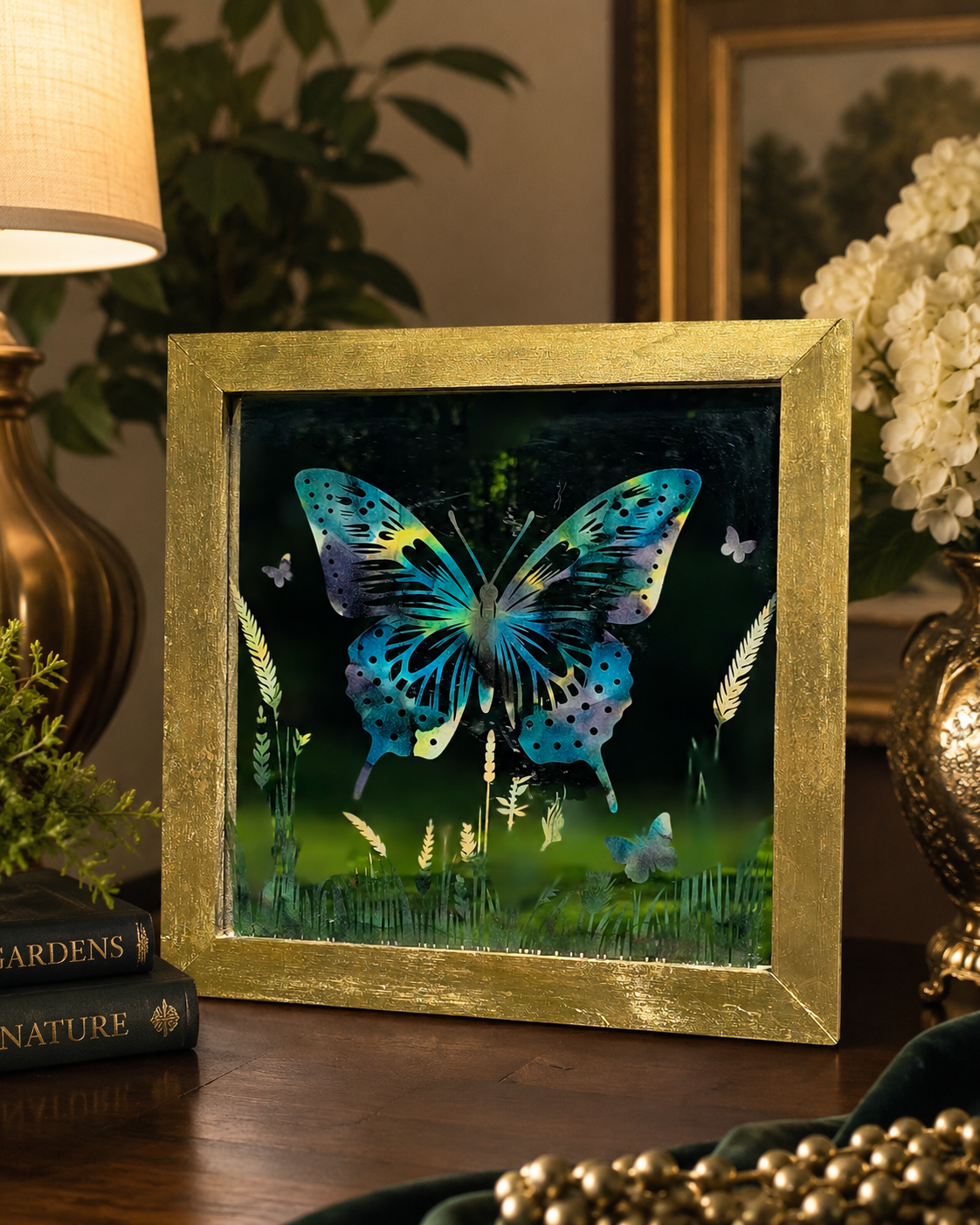 Pyroglass — Blue Butterfly