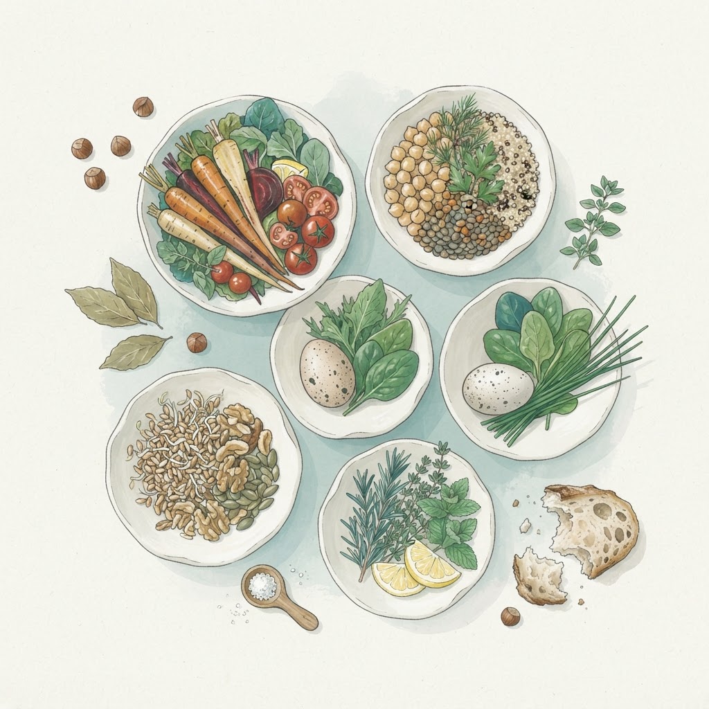 Healthy vegetarian diet