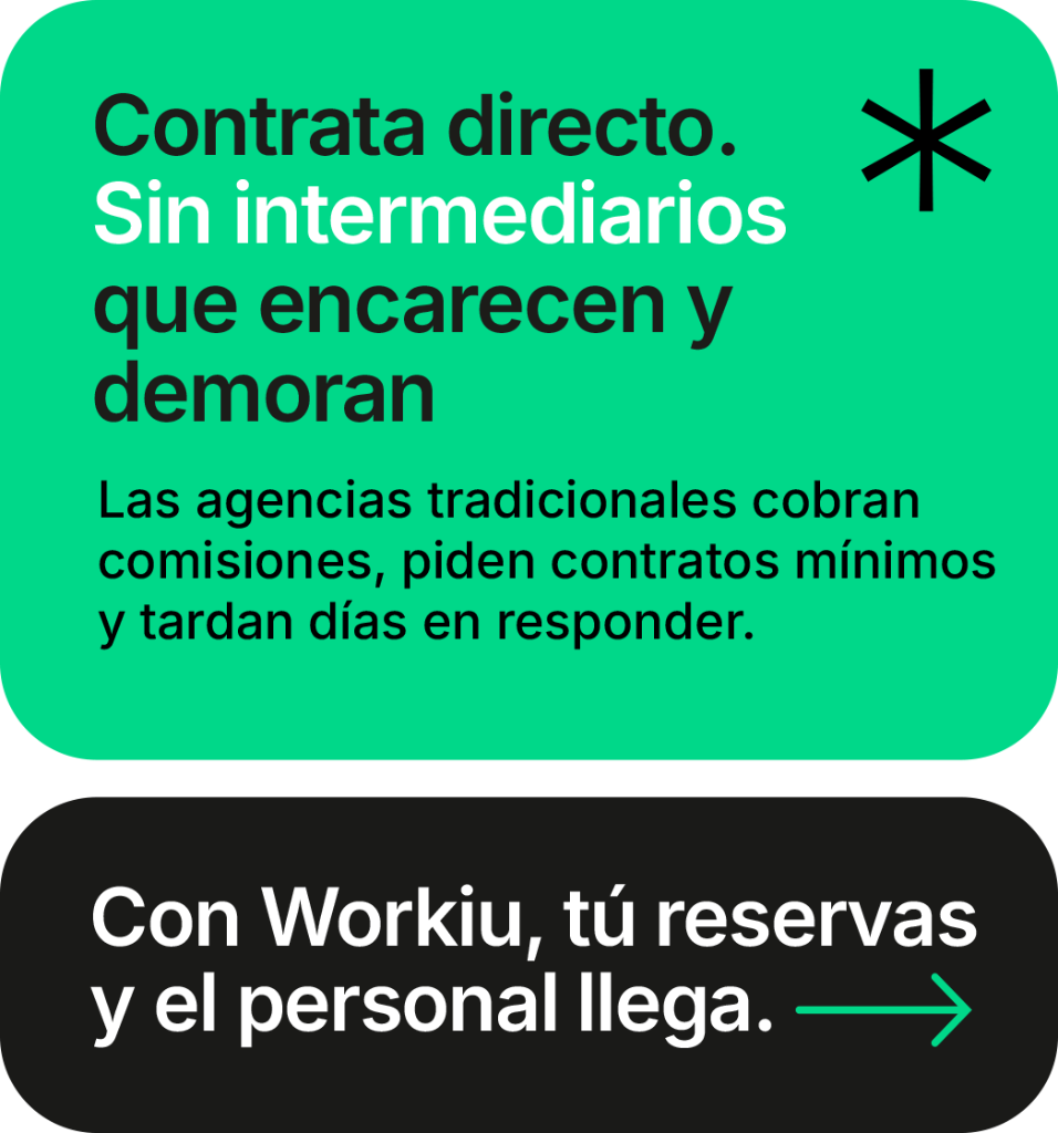 Contrata directo. Sin intermediarios.