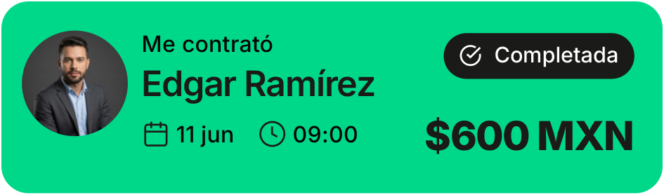 Me contrató — Edgar Ramírez