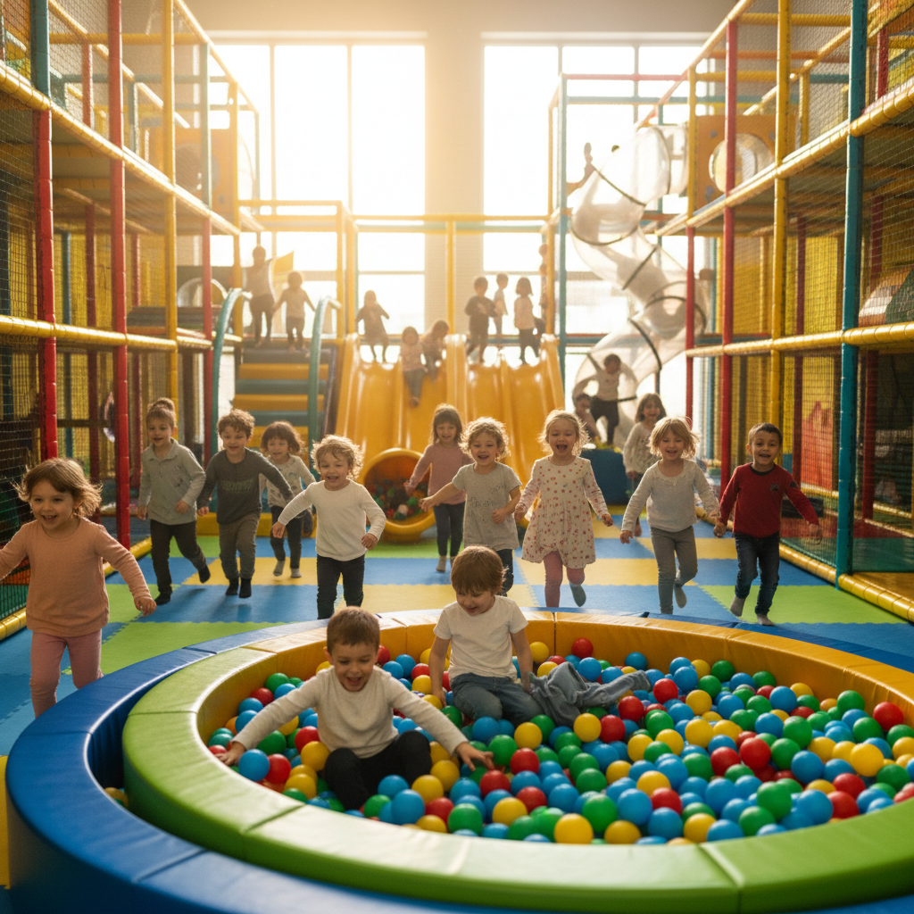 Children laughing and playing joyfully
