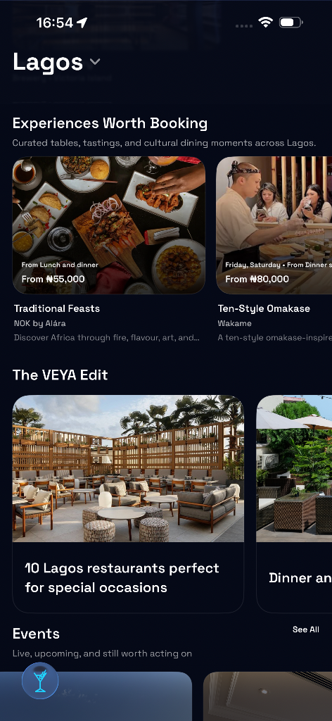 VEYA experiences and editorial