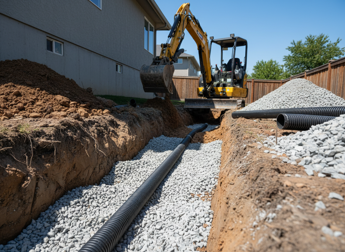 French Drain Installation