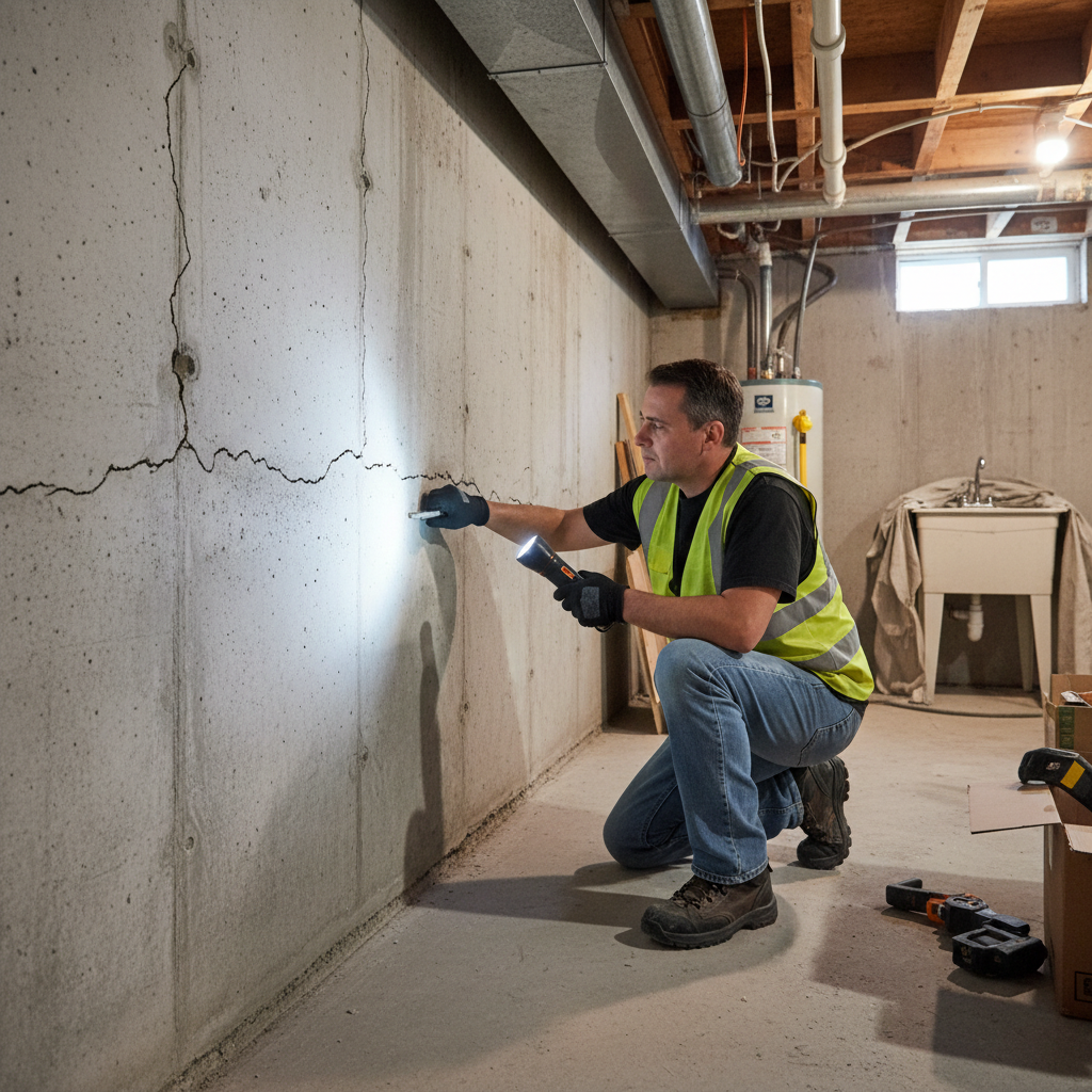 Foundation inspection in Laval