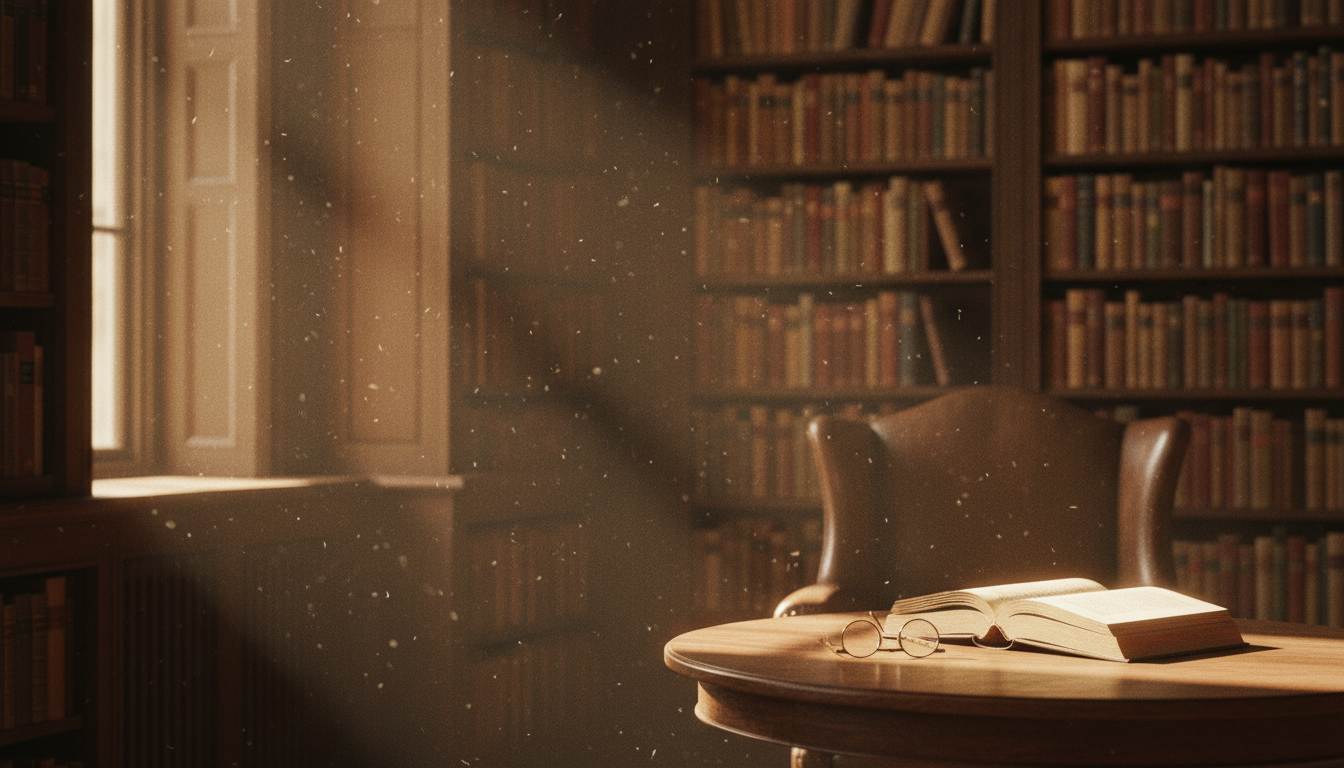 Sunlit library