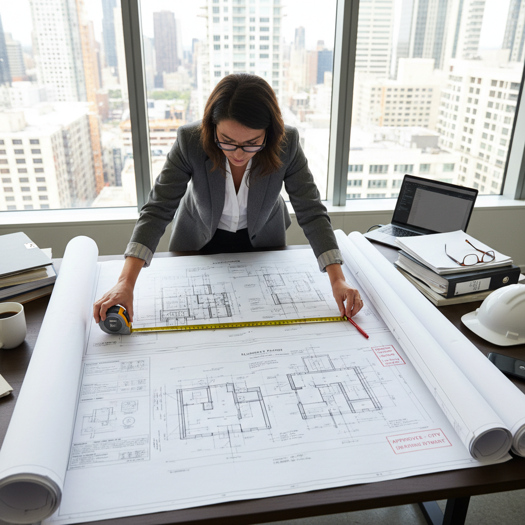 Permit blueprints review