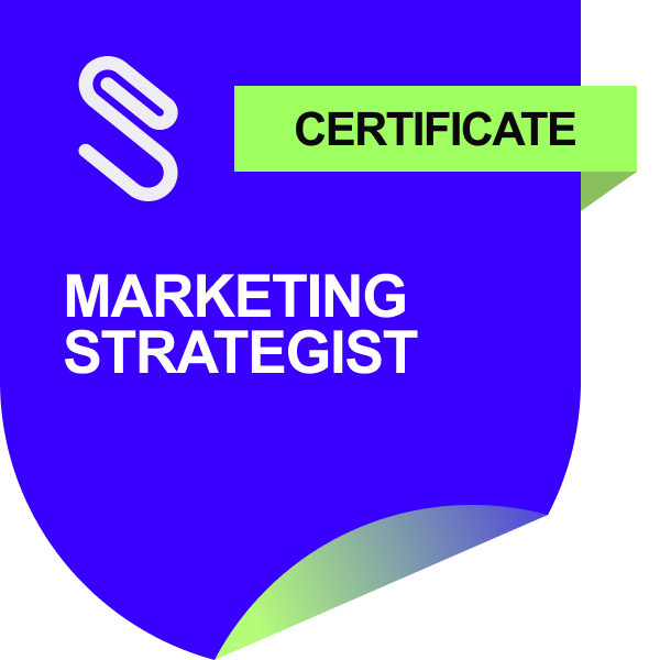 Marketing Strategist certificate badge