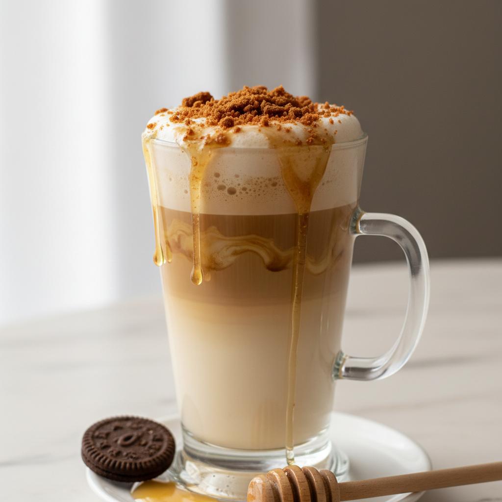 Biscoff Honey Latte