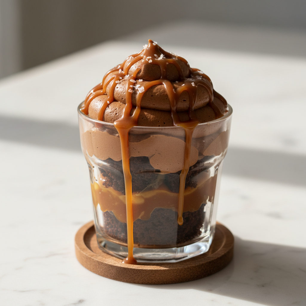 Salted Caramel Brownie Trifle