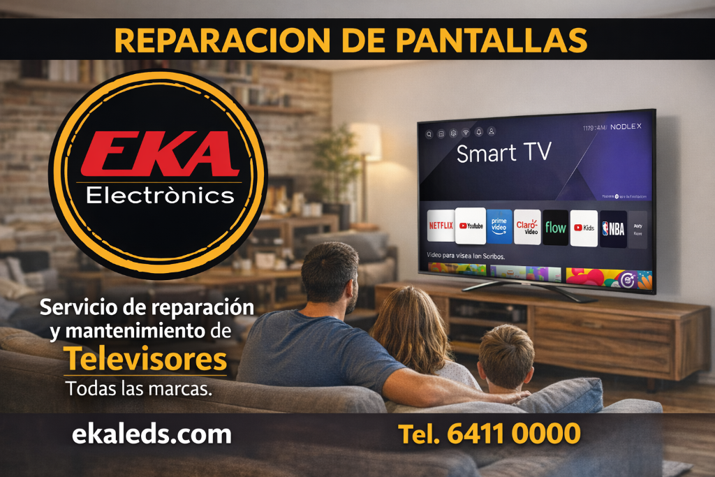 Servicio de reparación y mantenimiento de televisores