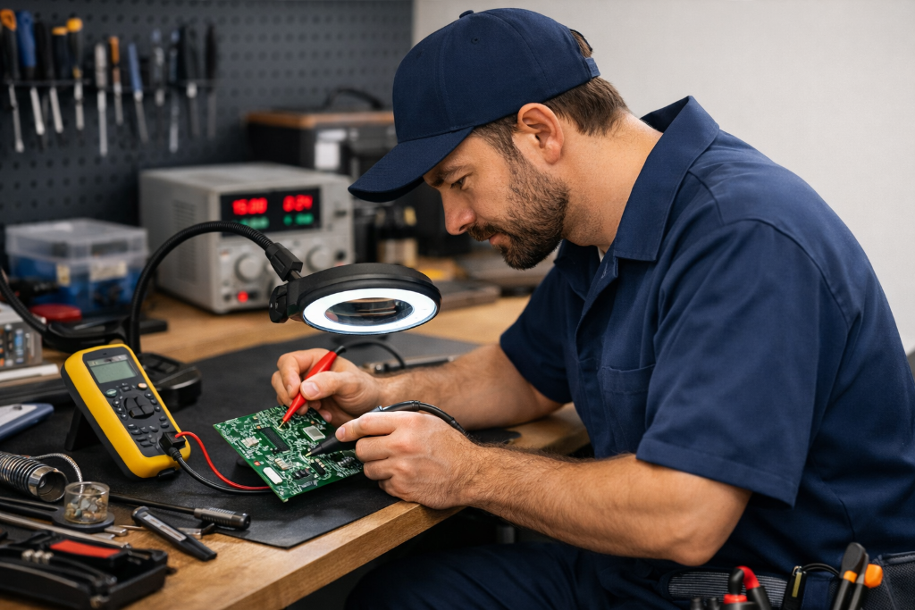 Diagnóstico profesional con equipos especializados